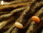 Preview: orange jade dread pearls, Dreadschmuck, dreadperlen, schmuck für dreadlocks, dreadlock schmuck, dreadperle,Handgefertigte Unikate , Fairy, Elfe, Mittelalterschmuck, Middleage, Fantasy, Bohemian, Cosplay, Gypsy, Hippie, Festival, gothic schmuck,